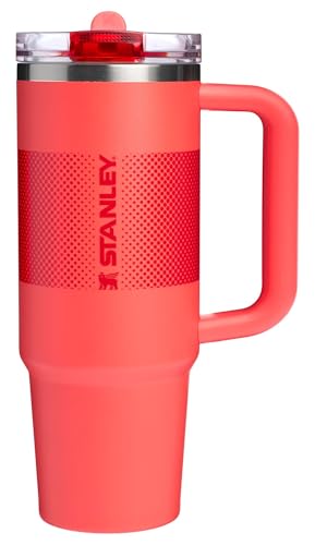 Stanley Quencher Pro Tour Flipstraw Tumbler 30 oz Hot Coral Fade (جعبه)
