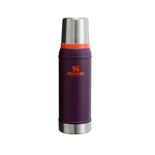بطری حرارتی افسانه ای استنلی کلاسیک 750 میلی لیتر – 20 ساعت سرد یا گرم نگه می دارد – کافه قمقمه – فولاد ضد زنگ – بدون BPA – قابل شستشو در ماشین ظرفشویی – آلو