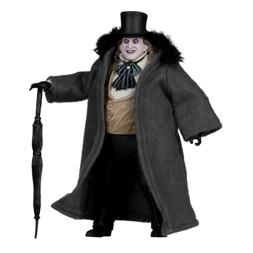 McFarlane Toys-DC Multiverse The Penguin (Batman Returns) 7in Action Figur (نسخه تئاتر لوکس) | شکل 7 اینچی نسخه لوکس تئاتر، مفصل بندی تا 22 امتیاز، شامل کلاه بالایی قابل جابجایی، کت کالاهای نرم، چتر