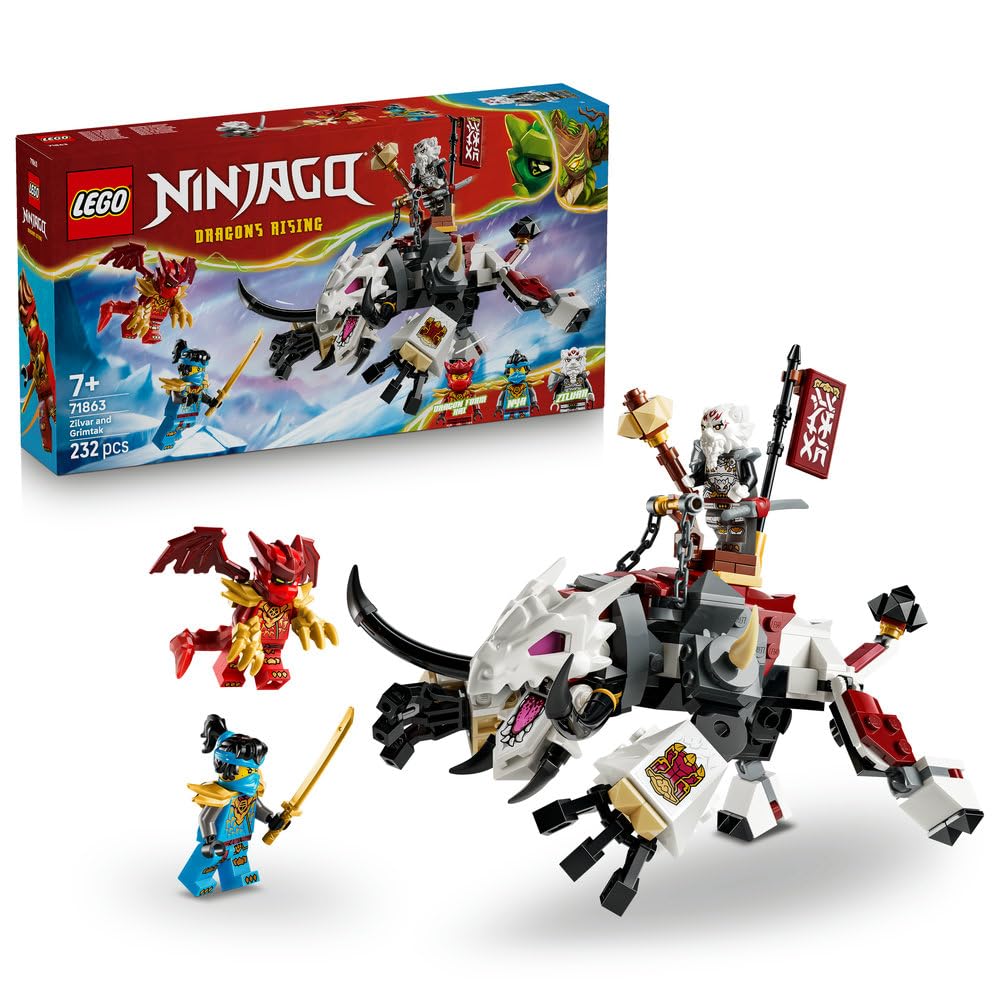 لگو نینجاگو Zilvar و Grimtak اژدهای هیولا مدل LEGO 71863