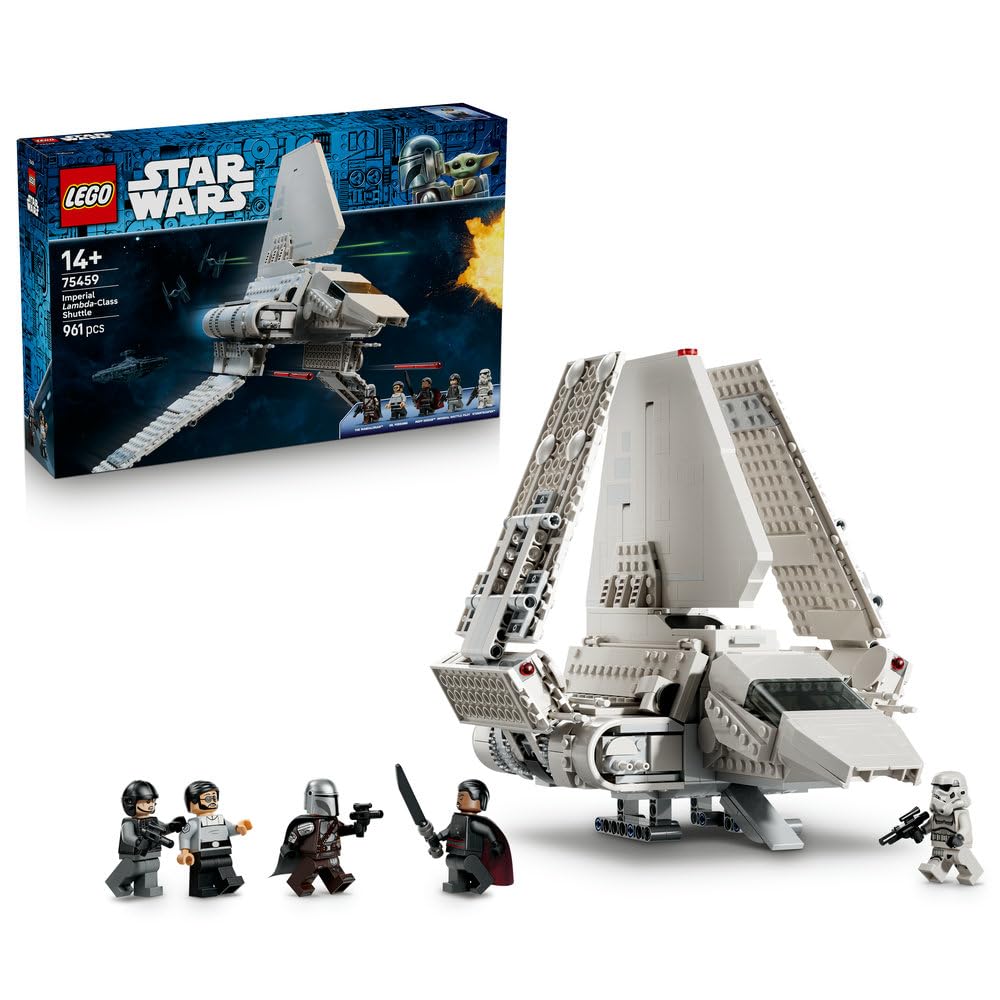 کیت مدل شاتل کلاس لامبدا LEGO LEGO Star Wars 75459 - 5 مینی فیگور شامل. Moff Gideon w/Darksaber - هدیه برای پسران نوجوان 14 ساله و بزرگسال The Madalorian Fans