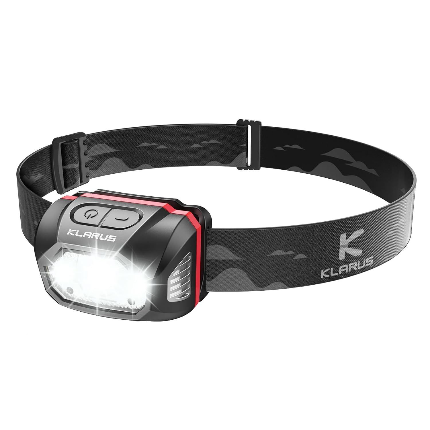 KLARUS HM1 هد مشعل شارژی LED فوق روشن 440 لومن 70 ساعت حداکثر زمان اجرا 1800 میلی آمپر ساعت باتری IPX6 ضد آب برای چراغ های روشن