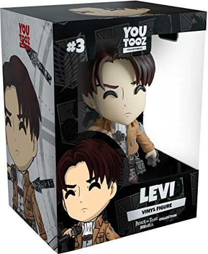 فیگور وینیل YOUTOZ Levi، 4.5 اینچی Levi از سری حمله به تایتان، فیگور کلکسیونی با جزئیات بالا، مجموعه حمله تایتان، سفید