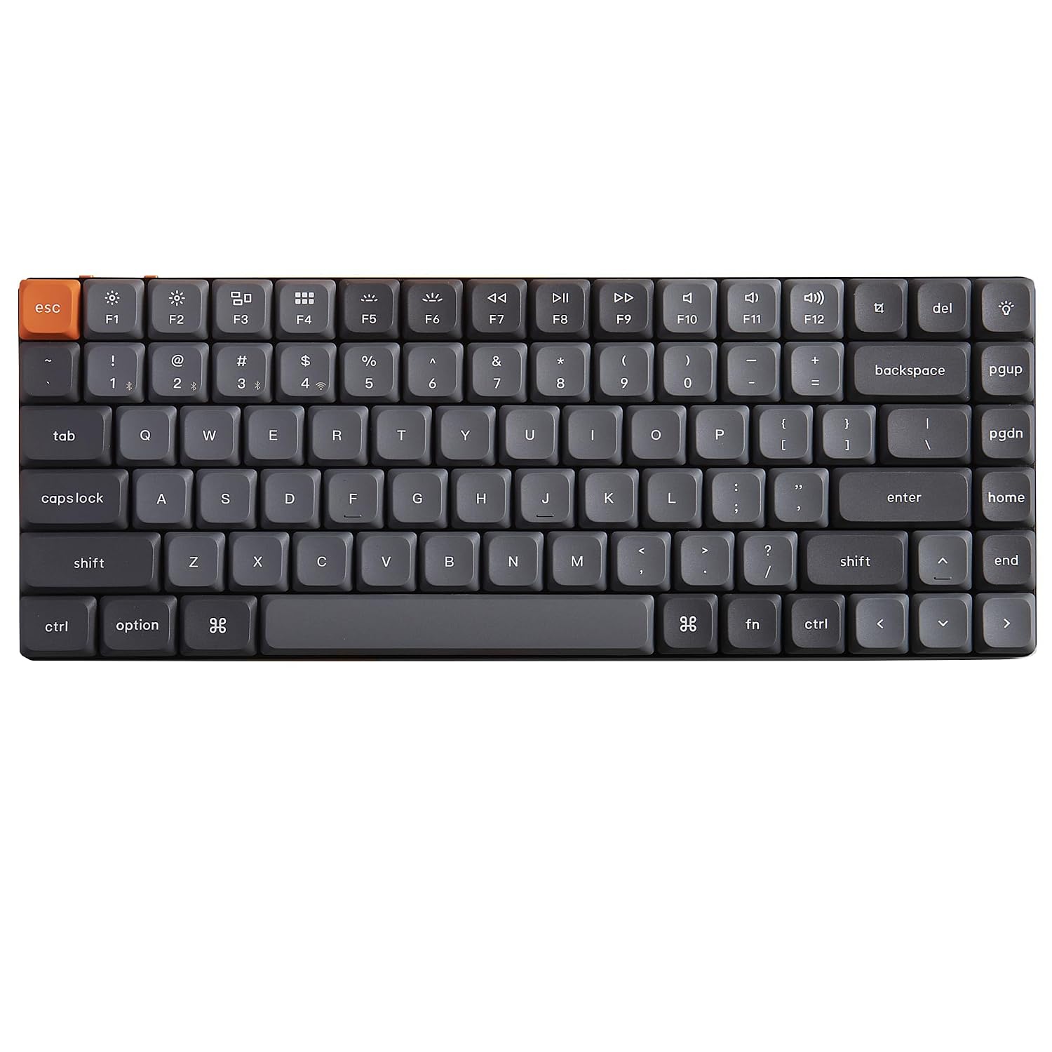 Keychron K3 Max RGB Hot-Swapable Keyboard قهوه ای برای تایپ لمسی RGB 75 صفحه کلید مکانیکی بی سیم کم مشخصات 84 کلید 24 گیگاهرتز بلوتوث سیمی