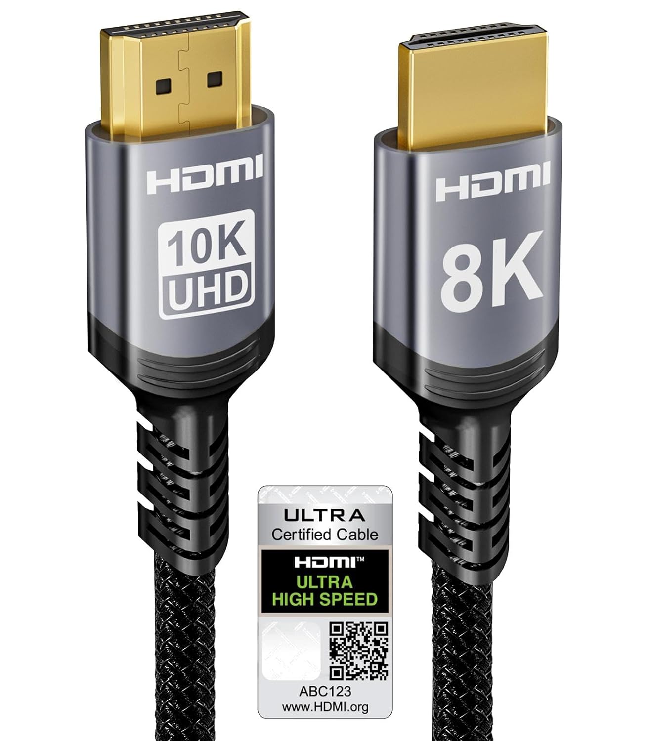Sniokco 10K 8K 4K HDMI 2.1 Cable 5M Certified 48Gbps Ultra High Speed HDMI® | پشتیبانی 0.01ms 4K 240Hz 165Hz 120Hz 8K 60Hz eARC Netflix HDCP 2.3 2.2 DTS:X HDR10+ مانیتور تلویزیون پروژکتور لپ تاپ پروژکتور Roku X-box