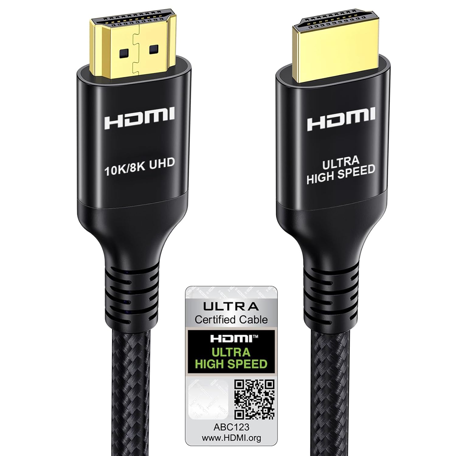Etseinri HDMI 2.1 Cable 4M دارای گواهینامه 48Gbps با سرعت فوق العاده بالا HDMI® کابل 4K 240Hz 165Hz 120Hz 8K 60Hz 10K HDMI بند ناف بافته HDMI HDCP 2.3 eARC HDR10 + مانیتور Dolby Atmos PC