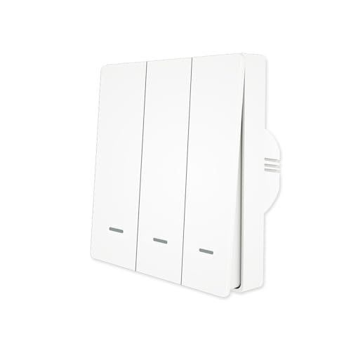 کلید برق دیواری هوشمند MOES ZigBee بدون نیاز به سیم نول