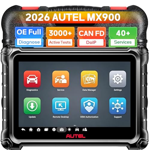دستگاه دیاگ خودرو Autel MaxiCheck MX900 مدل MX900، اسکنر OBD2 تمامسیستم با ۴۰+ سرویس و ۳۰۰۰+ تست فعال، پشتیبانی CAN FD و DoIP