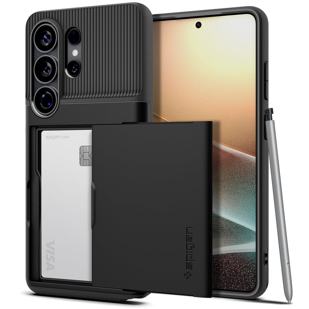 پوشش محافظ Spigen Slim Armor CS برای Samsung Galaxy S26 ULTRA (2026) - مشکی