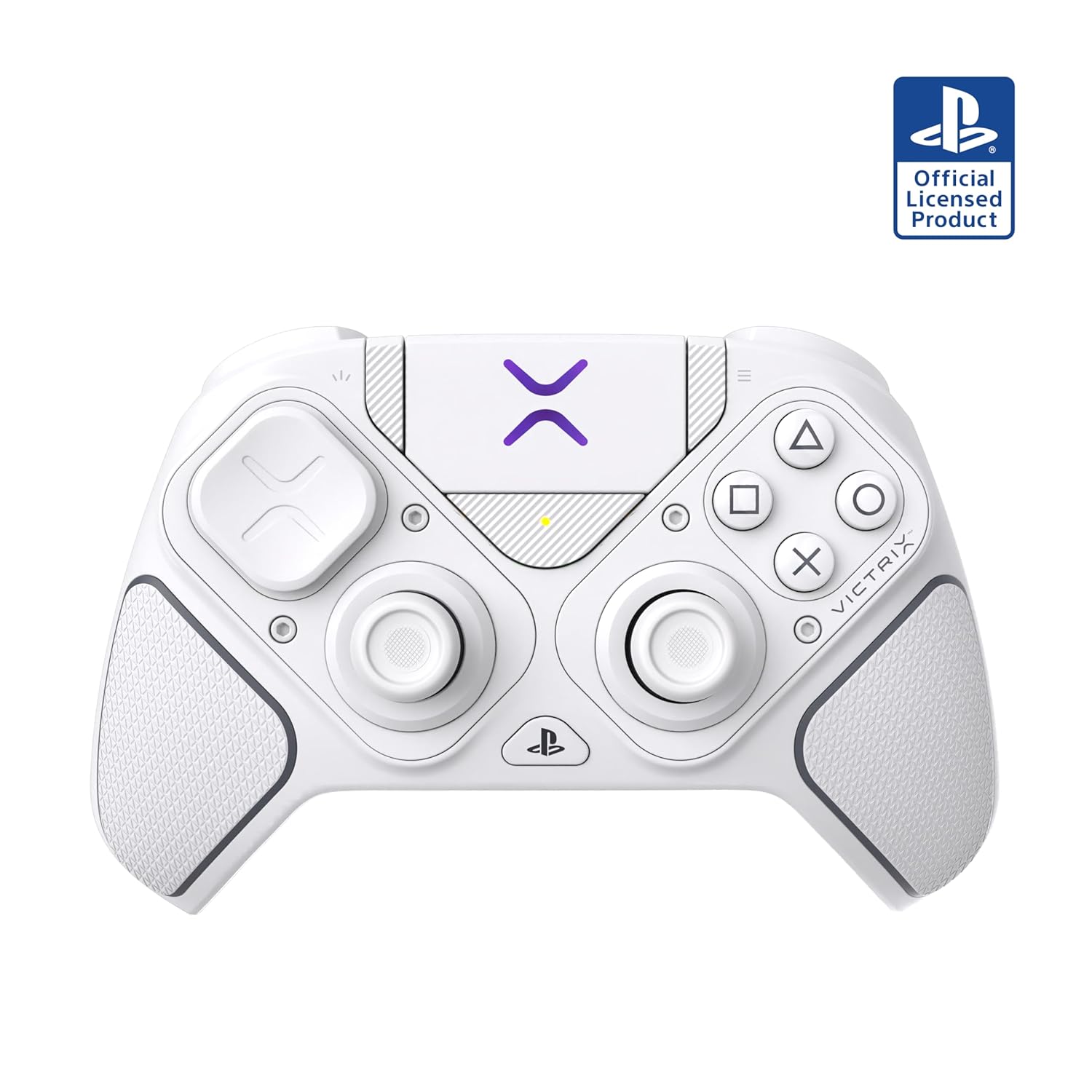 کنترلر بازی بیسیم Turtle Beach Victrix Pro BFG با مجوز رسمی برای PlayStation 5، PS5، PS4، PC، ماژول Fightpad، Hall-Effect Sticks/Triggers، کنترلهای قابل تنظیم - سفید