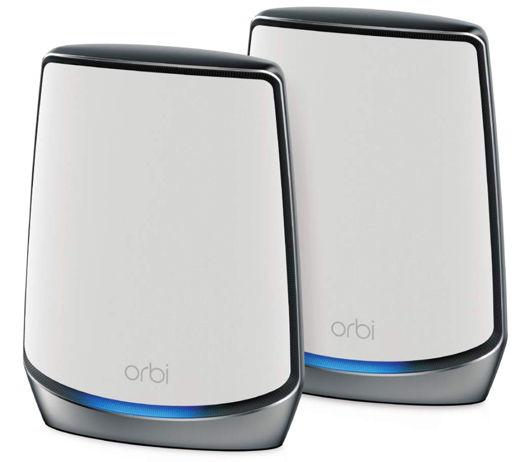 RBK852-100EUS Orbi Whole Home Tri-Band Mesh WiFi 6 System 11AX AX6000 تا 6Gbps - سفید