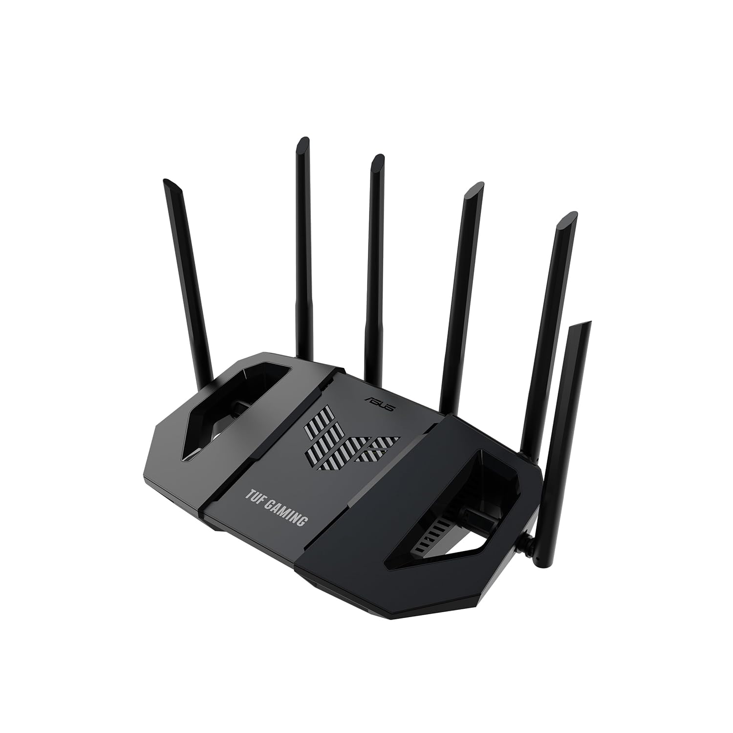 روتر 7 ASUS TUF Gaming BE6500 - دو بانده، بیسیم تا 6.5 گیگابیت بر ثانیه، شتابدهنده بازی، عملکرد چند لینکی (MLO)، پورتهای 2.5 گیگابایتی (x4)، مش + VPN سازگار، و امنیت شبکه بدون اشتراک