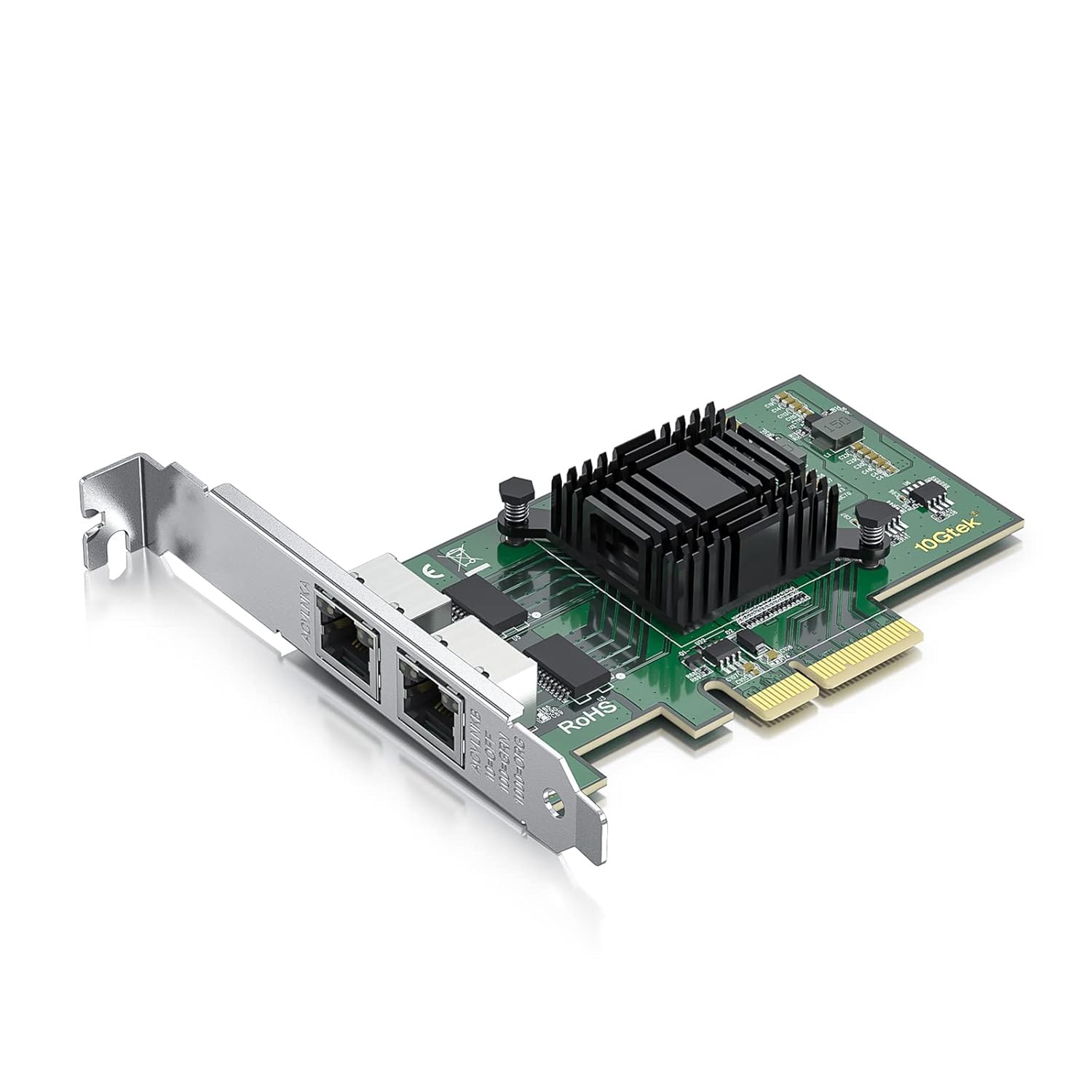 آداپتور شبکه اترنت همگرا 10Gtek 1G 1G 1000Mbps (NIC) با کنترلر Intel I350AM2، کارت شبکه Ethernet PCI Express، دو پورت مسی RJ45، PCIE 2.0 X4، مقایسه با Intel I350-T2