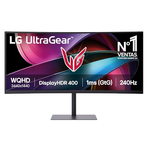 مانیتور گیمینگ LG UltraGear 34G630A-B سایز 34 اینچ – WQHD خمیده با پنل VA، نرخ 240Hz و زمان پاسخگویی 1ms