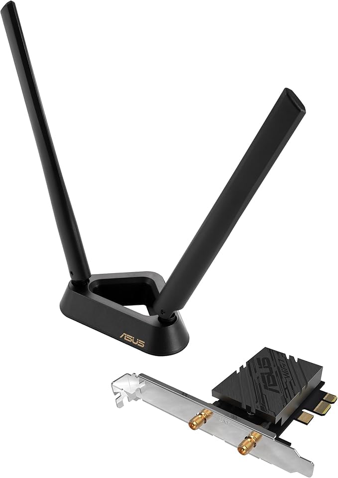 آداپتور ASUS_PCE-BE92BT دو بانده WiFi 7 PCIe BE9400- مشکی (تجدید شده)