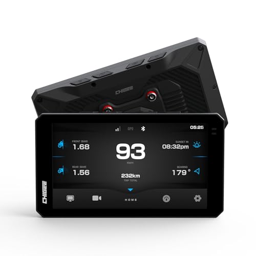 CHIGEE AIO-6 LTE 4G GPS Navigation موتور سیکلت با نمایشگر 6 اینچی، موتور سیکلت Carplay Car Android، هشدارهای زمان واقعی، حصار الکترونیکی، IP9X ضد آب