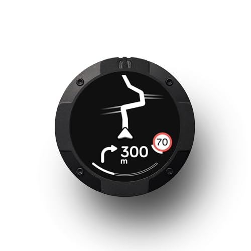 Beeline Moto II - Next Gen Motorcycle GPS Tracker | طراحی جمع و جور، ساخت ضد آب، نمایشگر ساده و باتری 14 ساعته | موتور سیکلت دوستدار دستکش Sat Nav مناسب برای ماجراجویی و رفت و آمد روزانه (مشکی)