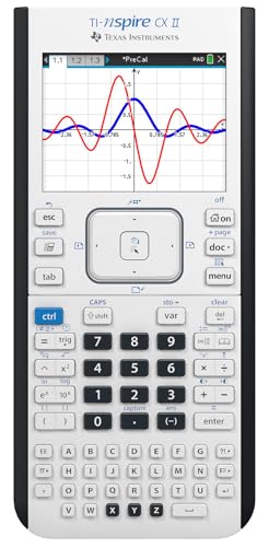 ماشین حساب گرافیکی رنگی Texas Instruments TI-Nspire CX II با نرم افزار دانشجویی (PC/Mac)