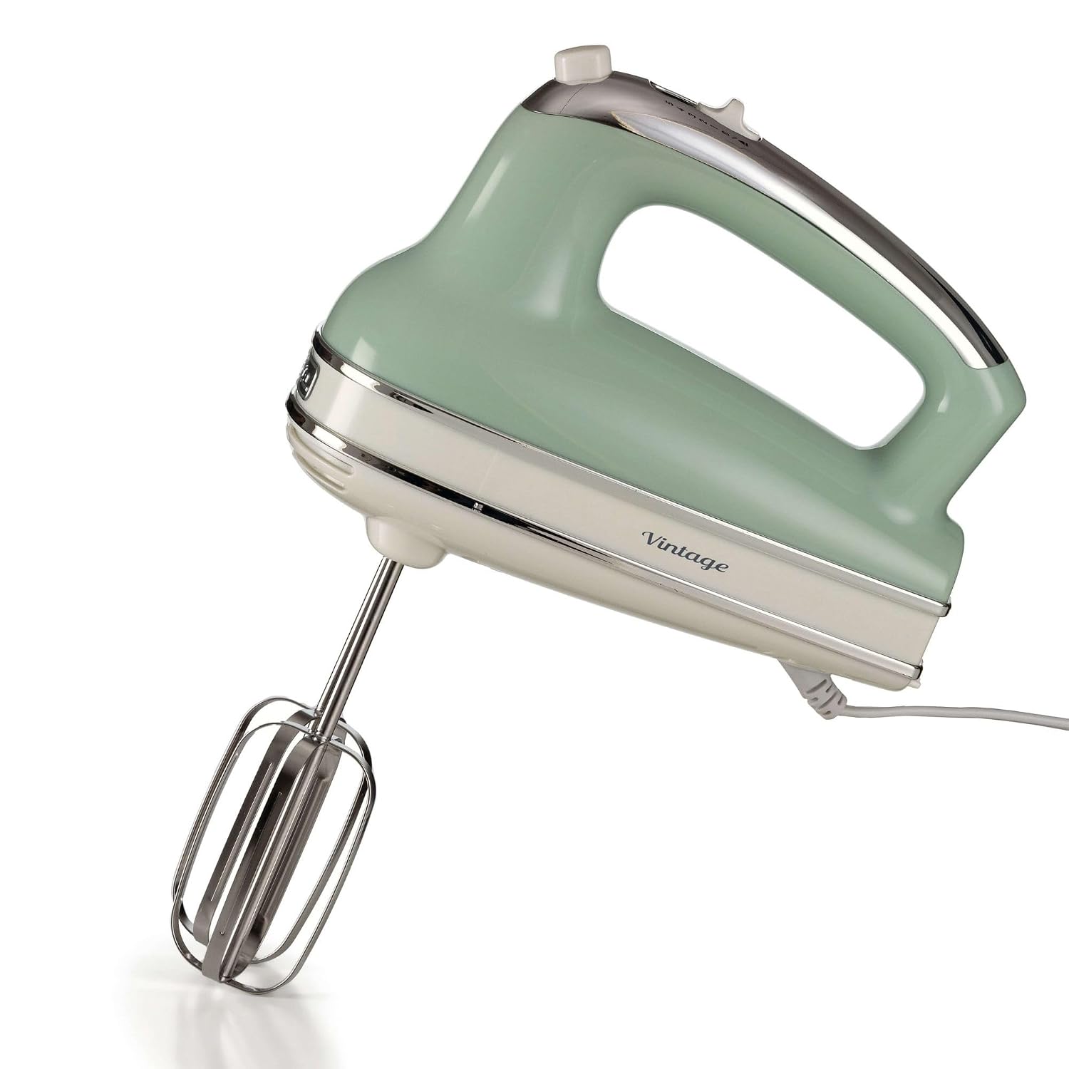 میکسر دستی Ariete Vintage Green 1548/04-450 وات، 5 سرعت، سر همزن و خمیر، عملکرد توربو
