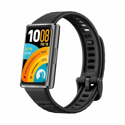ساعت هوشمند HUAWEI Band 11 PRO، صفحه نمایش AMOLED، ساعت هوشمند نظارت بر خواب و استرس، باتری تا 14 روز، مقاومت در برابر آب 50 متر، ردیاب دقیق تناسب اندام و سلامت، سازگار با Android و iOS، مشکی