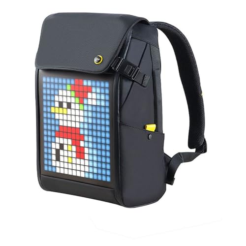 کیسه نمایشگر LED انیمیشن Divoom Backpack-S Pixel Art Youngsters با کنترل برنامه، آبی تیره