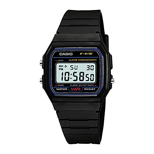 ساعت مردانه Casio F-91W-1DG کلاسیک مشکی
