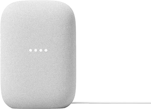 بلندگوی بلوتوث صوتی Google - پخش بیسیم موسیقی، صدای قدرتمند، دستیار داخلی، اتصال Wi-Fi و بلوتوث، کنترل خانه هوشمند، جفتسازی استریو (گچ)