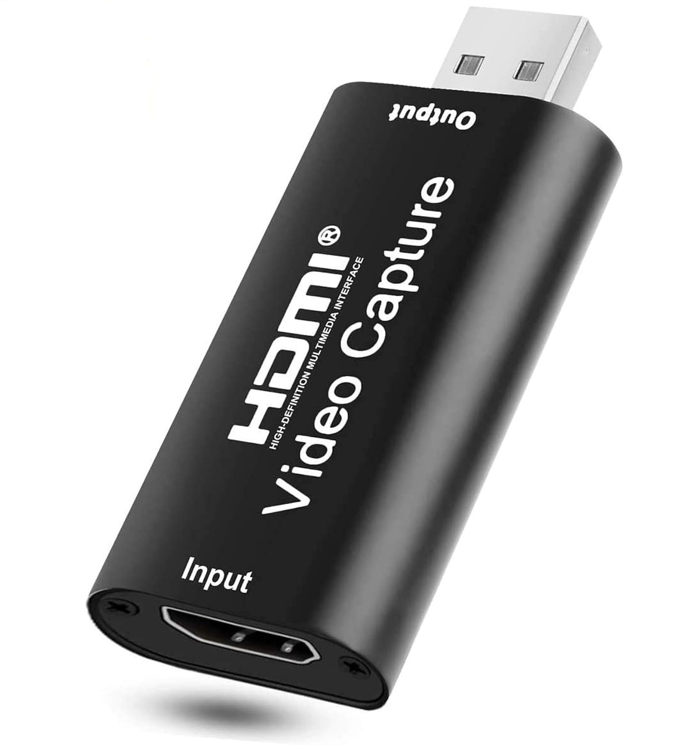 کارتهای ضبط ویدیویی قابل حمل T Tersely، HDMI به USB 2.0 ضبط 4K 1080P از طریق دوربین فیلمبرداری DSLR پیوند اکشن دوربین برای دریافت وضوح بالا، پخش زنده، کنفرانس ویدیویی، آموزش، بازی