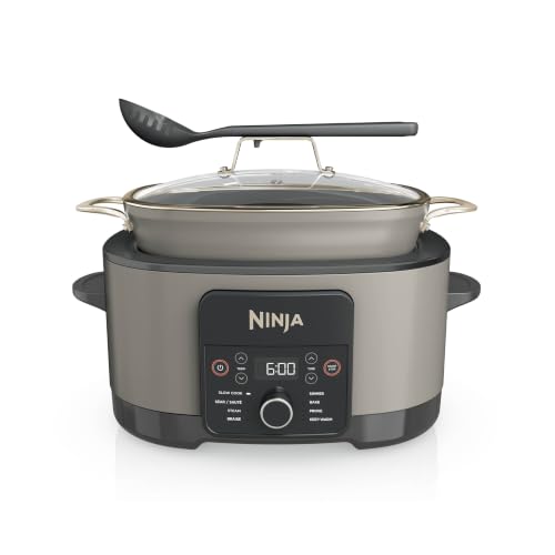 پلوپز و آرامپز چندکاره Ninja Foodi PossibleCooker مدل MC1001UKSTGD – 8 کاره، ظرفیت 8 لیتر رنگ Stone Gold