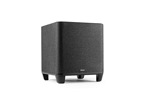 سابووفر بیسیم خانگی Denon با Wi-Fi، HEOS و ووفر 8 اینچی رنگ مشکی مدل DENONHOMESUBBKE2