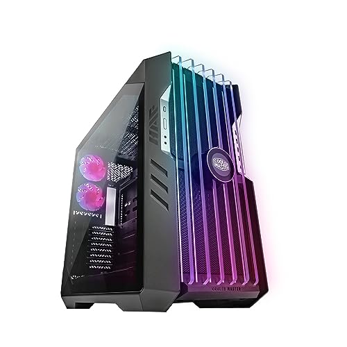 کیس کامپیوتر Cooler Master HAF 700 EVO – Full Tower، سازگار با E-ATX، پنل جلویی شیشهای با تهویه بالا و فنهای 200 میلیمتری SickleFlow ARGB