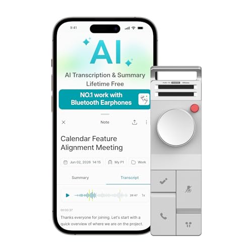 رکوردر هوشمند HiDock P1 مدل P1، حافظه 64GB و تبدیل گفتار به متن با AI