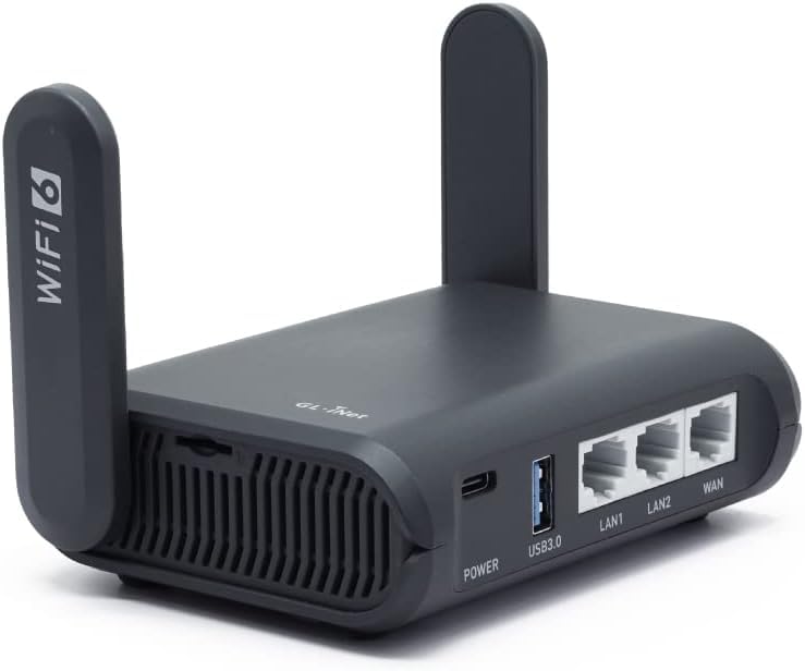 روتر GL.iNet مدل GL-AXT1800 (Slate AX) سایز جیبی