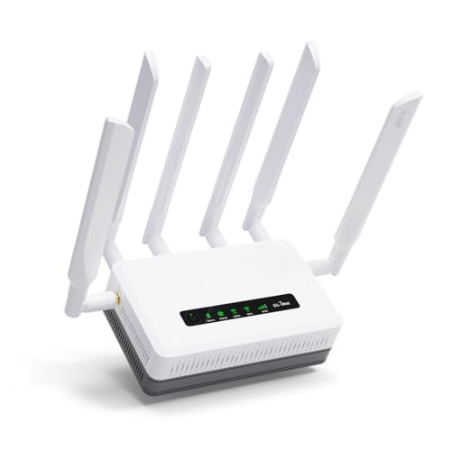 GL.iNet GL-XE3000 (Puli AX) روتر دروازه سلولی 5G NR AX3000 با باتری، Wi-Fi 6، آنتنهای جداشدنی، دو سیمکارت، RV، دارای گواهینامه دستگاه اینترنت اشیا T-Mobile و AT&T