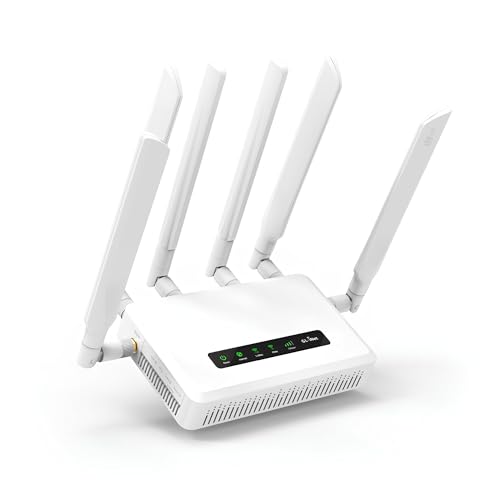 GL.iNet GL-X3000 (Spitz AX) 5G NR AX3000 Cellular Gateway Router، Wi-Fi 6، آنتن های جداشدنی، دو سیم کارت، RV، T-Mobile و دستگاه IoT AT&T دارای گواهی
