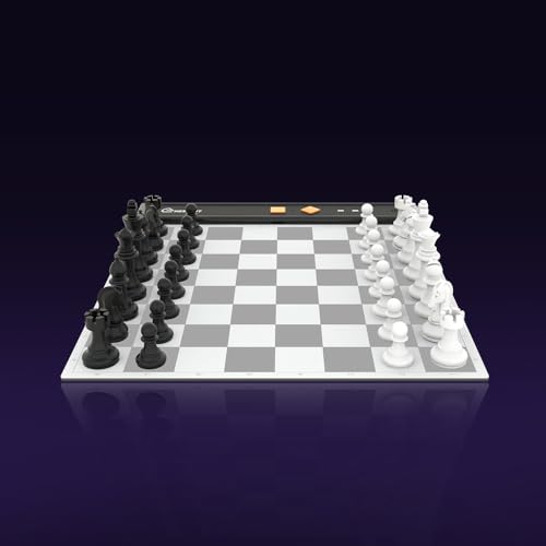 تخته شطرنج الکترونیکی قابل حمل Chessnut Go Ultimate با قابلیت تشخیص کامل قطعات و چسبندگی مغناطیسی قوی - اندازه مناسب برای میز یا سفر (نارنجی)