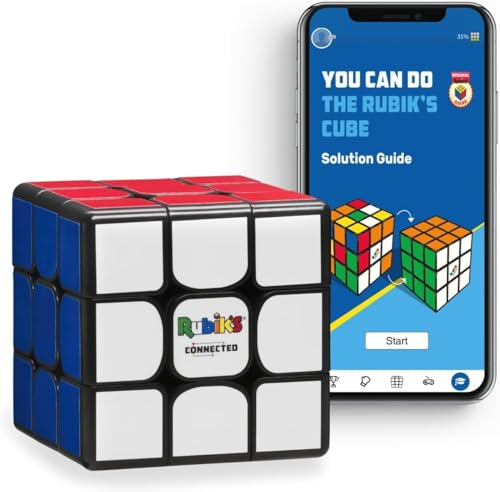 Rubik?s Connected - مکعب روبیک الکترونیکی متصل که به شما امکان می دهد با دوستان و Cubers در سراسر جهان رقابت کنید. پازل STEM با قابلیت برنامه و مناسب برای همه سنین و قابلیت ها | از مبتدی تا حرفه ای در هیچ زمان. مکعب سرعت هوشمند مغناطیسی هوشمند 3x3. برنامه کاربرپسند و نبردهای آنلاین. پازل STEM
