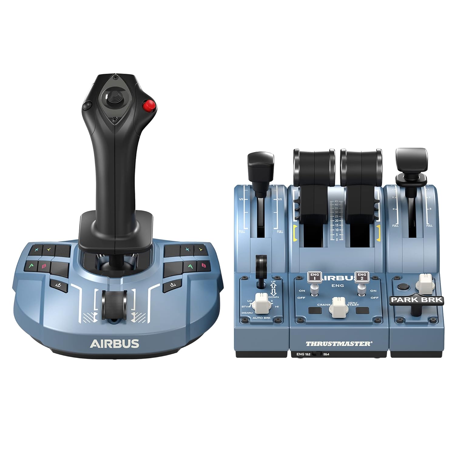 Thrustmaster TCA Captain Pack X Airbus Edition - Flight Stick و Throttle Quadrant با دقت بالا برای Xbox Series X|S، Xbox One و PC
