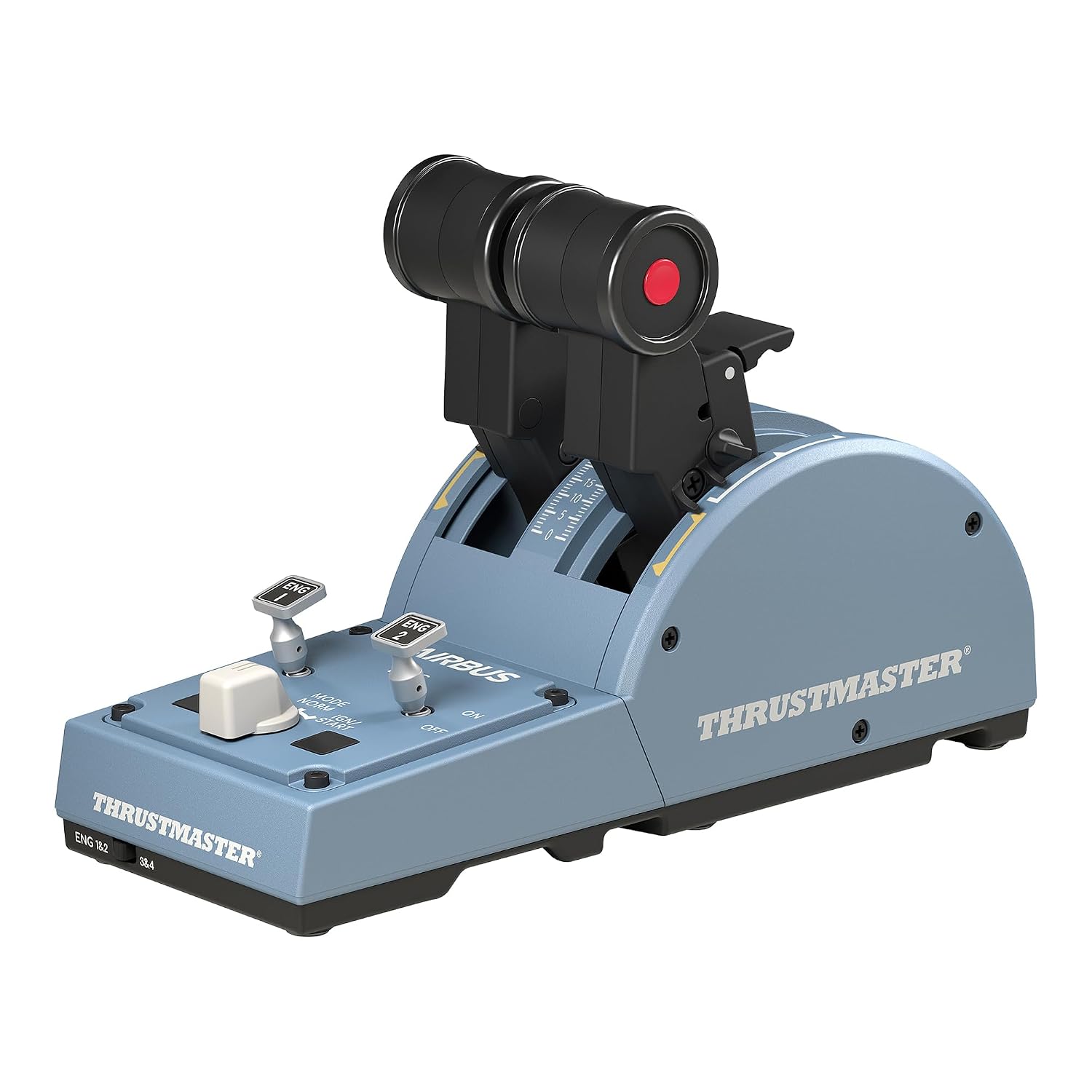 Thrustmaster TCA Quadrant Airbus Edition - ربع دریچه گاز واقعی برای کامپیوتر با کنترلهای Replica Airbus