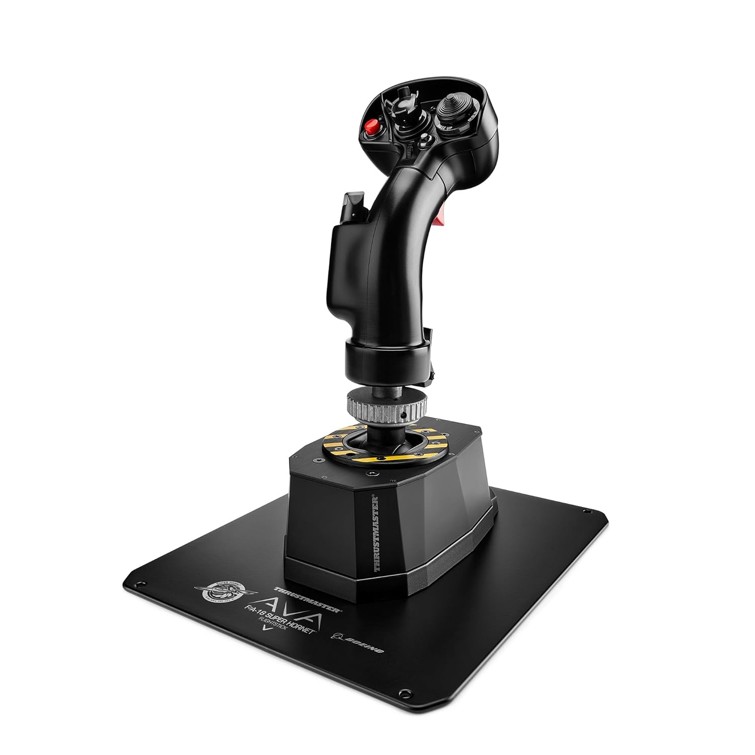 Thrustmaster AVA F/A-18 Super Hornet Flightstick، پایه مدولار برای جوی استیک شبیه سازی پرواز بر روی کامپیوتر، کپی F/A-18C Hornet Fighter Aircraft Flight Stick گنجانده شده است