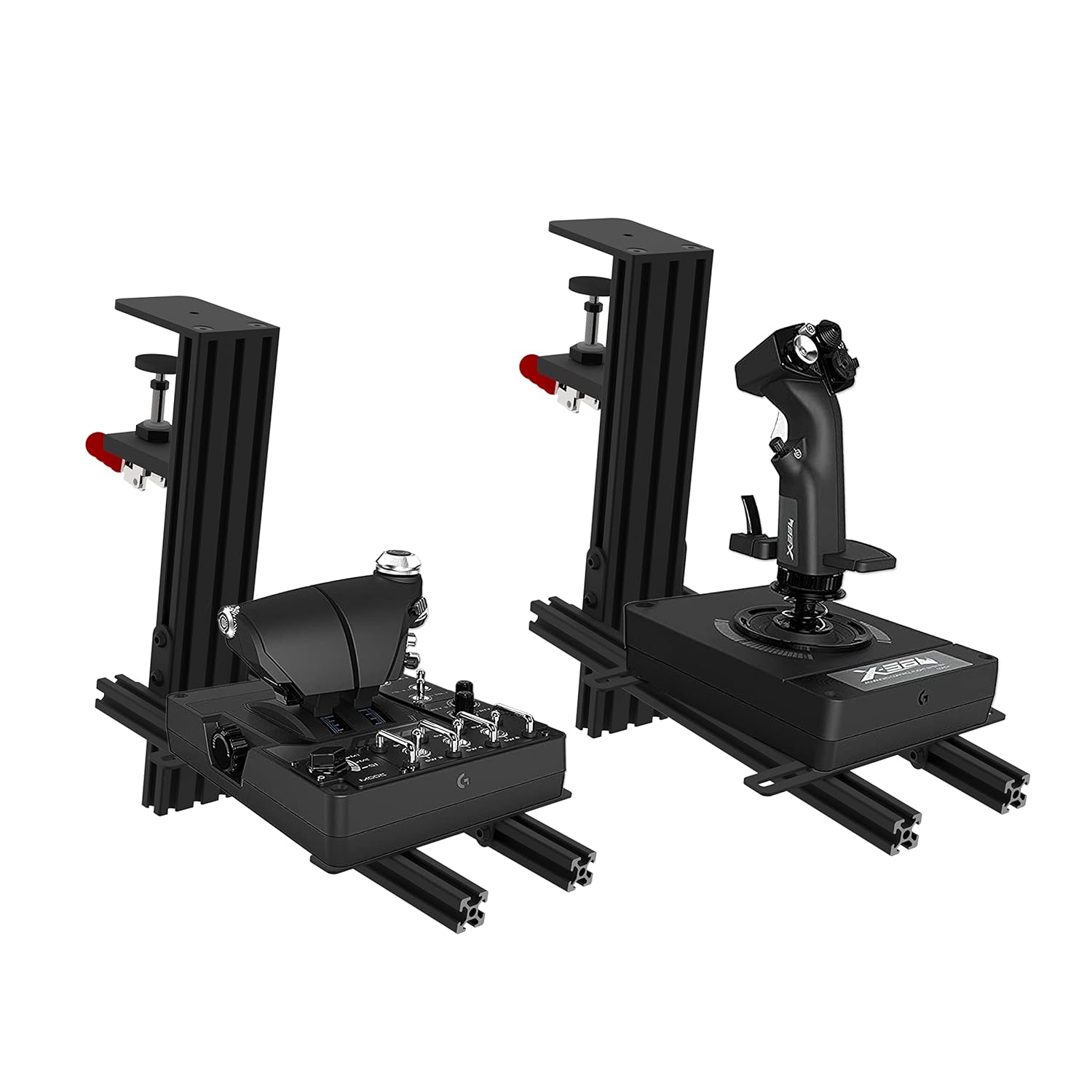 Hikig 2 پایه میز را برای جوی استیک بازی، دریچه گاز و سیستم های Hotas The Flight Sim تنظیم کنید. پشتیبانی کامل از تقریباً همه دستگاههای کنترل دستی Flight Sim سازگار با Thrustmaster HOTAS Warthog