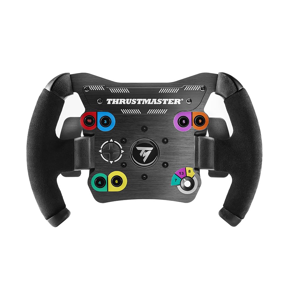 افزودنی چرخ باز Thrustmaster TM - چرخ مسابقه ای با عملکرد بالا با طراحی ارگونومیک برای رایانه شخصی، PS4، PS5، PS5 Pro، Xbox One و Xbox Series X|S