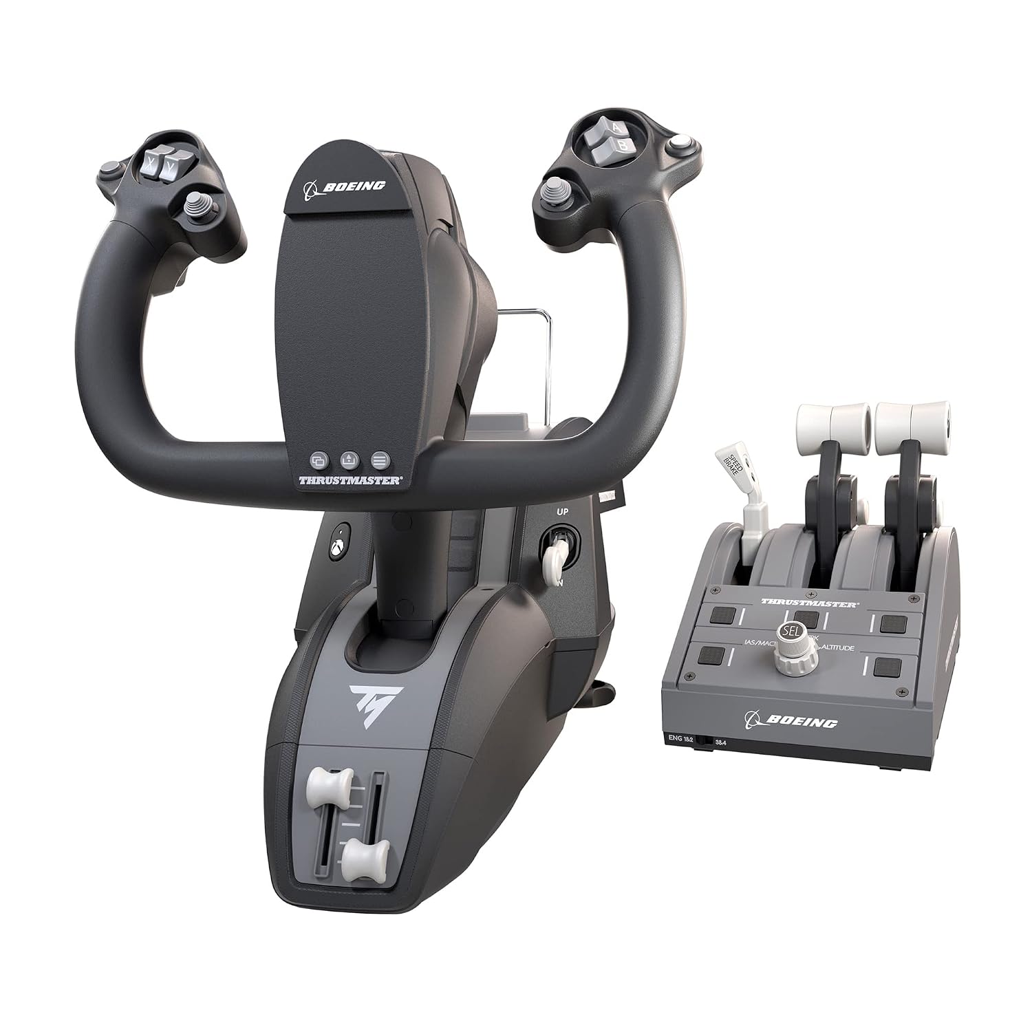 Thrustmaster TCA Yoke Pack - کنترلر پرواز با دقت بالا و ربع دریچه گاز با مجوز رسمی بوئینگ برای رایانه شخصی و Xbox Series X|S