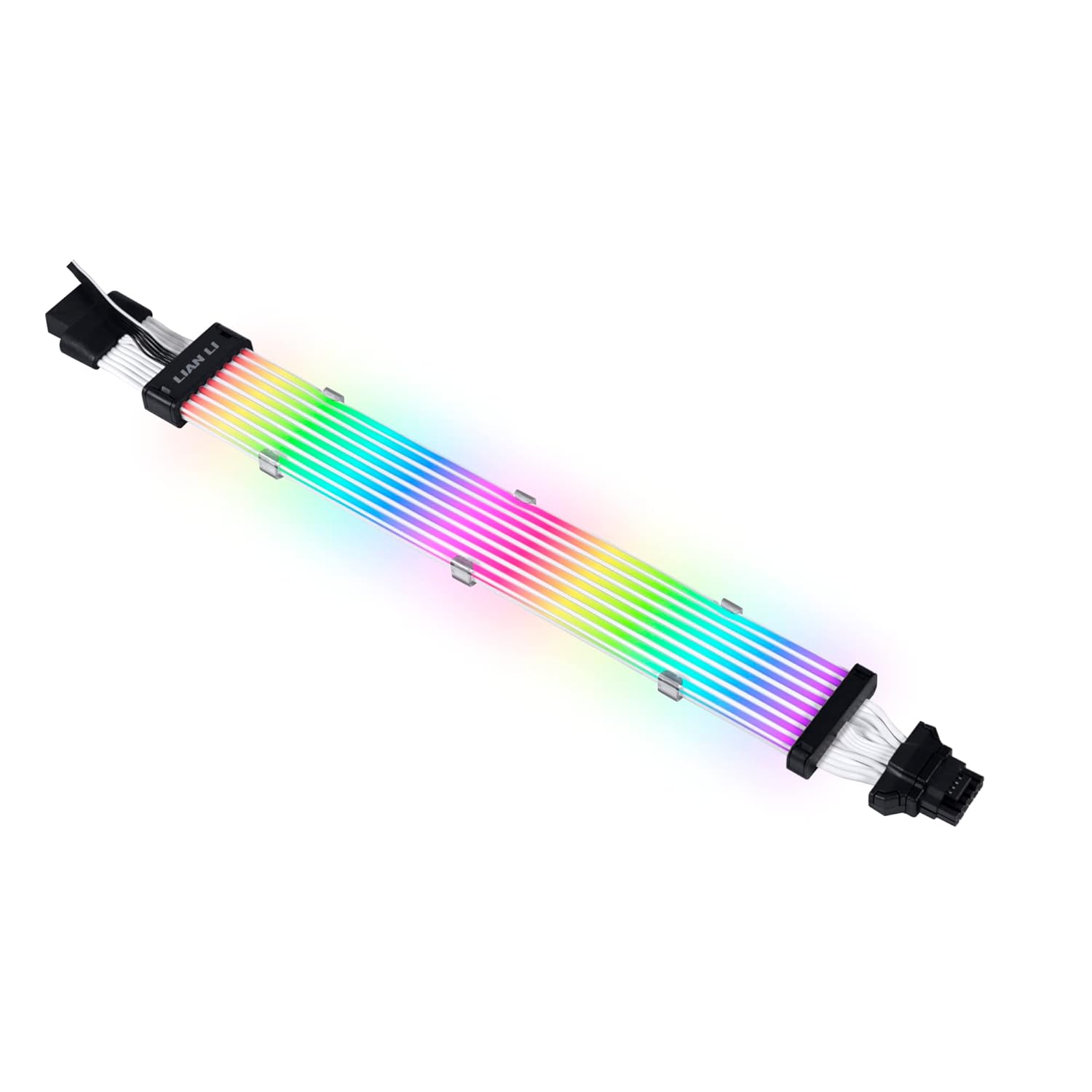 Lian Li Strimer Plus V2 12VHPWR (12+4 تا 12+4 پین) 8 Lights Guides کابل افزودنی ARGB