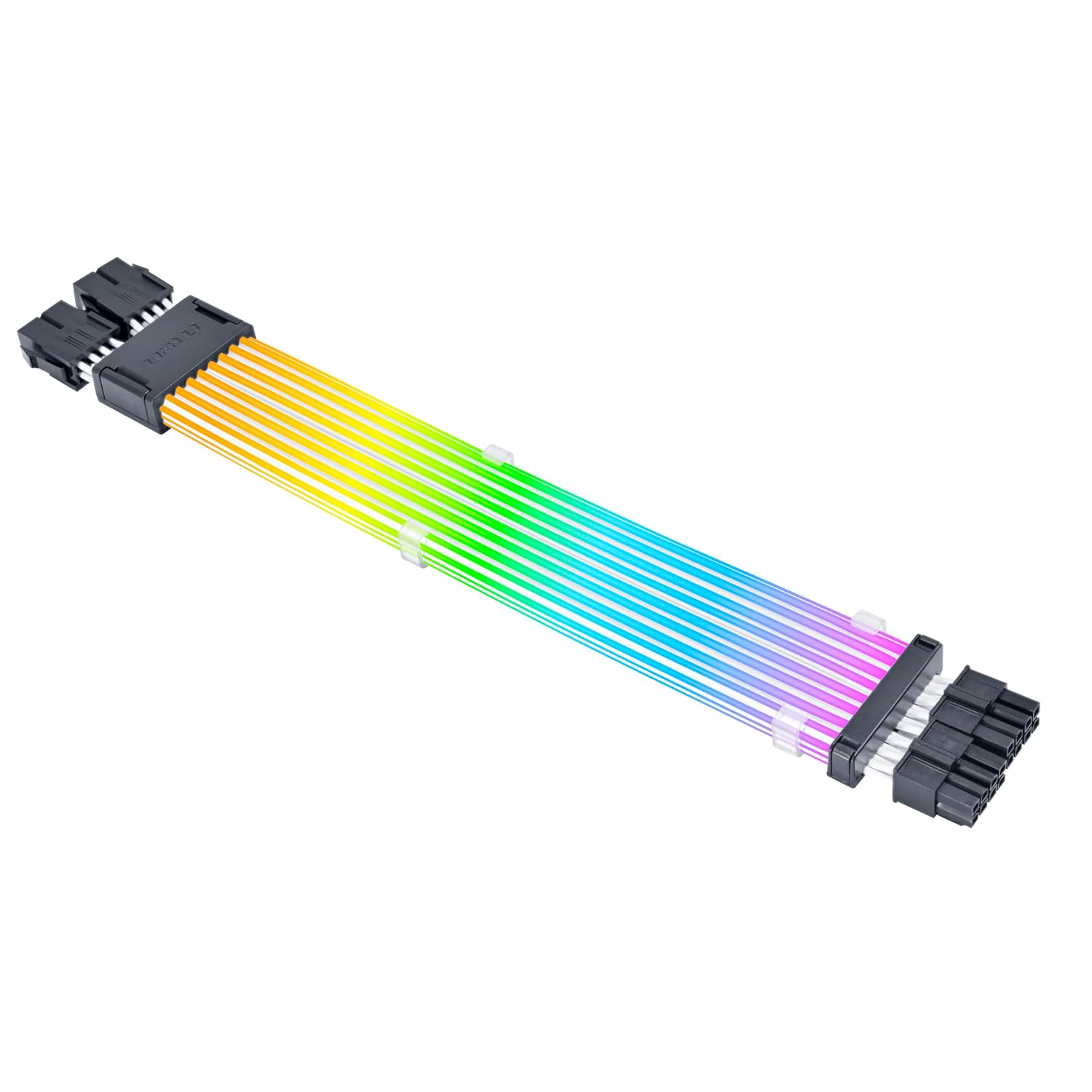 Lian Li Strimer Wireless 8 Pin (PW8-1W-CPU) - کابل افزودنی برق RGB آدرس پذیر متناسب با EPS CPU - راهنمای نور - کنترلر بی سیم گنجانده نشده است و مورد نیاز است