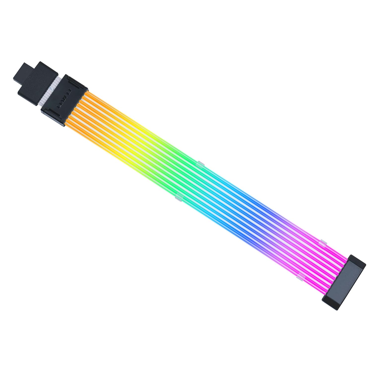Lian Li Strimer Wireless 16 Pin (Pw16-81W) - کابل افزودنی برق Rgb آدرس پذیر با کنترل 2.4 گیگاهرتز با 370 میلی متر. کنترل کننده طول 14.56 اینچ شامل و مورد نیاز نیست