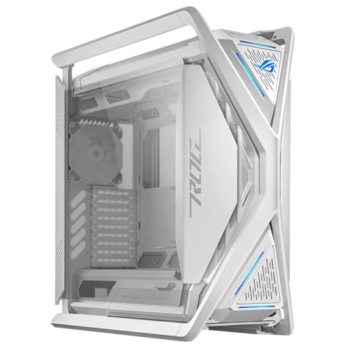 کیس کامپیوتر تمام برج ایسوس ROG Hyperion GR701 EATX با ساختار نیمه باز، پانل های جانبی بدون ابزار، پشتیبانی از تا 2 رادیاتور 420 میلی متری، جای کارت گرافیک داخلی، 2X پنل جلو Type-C