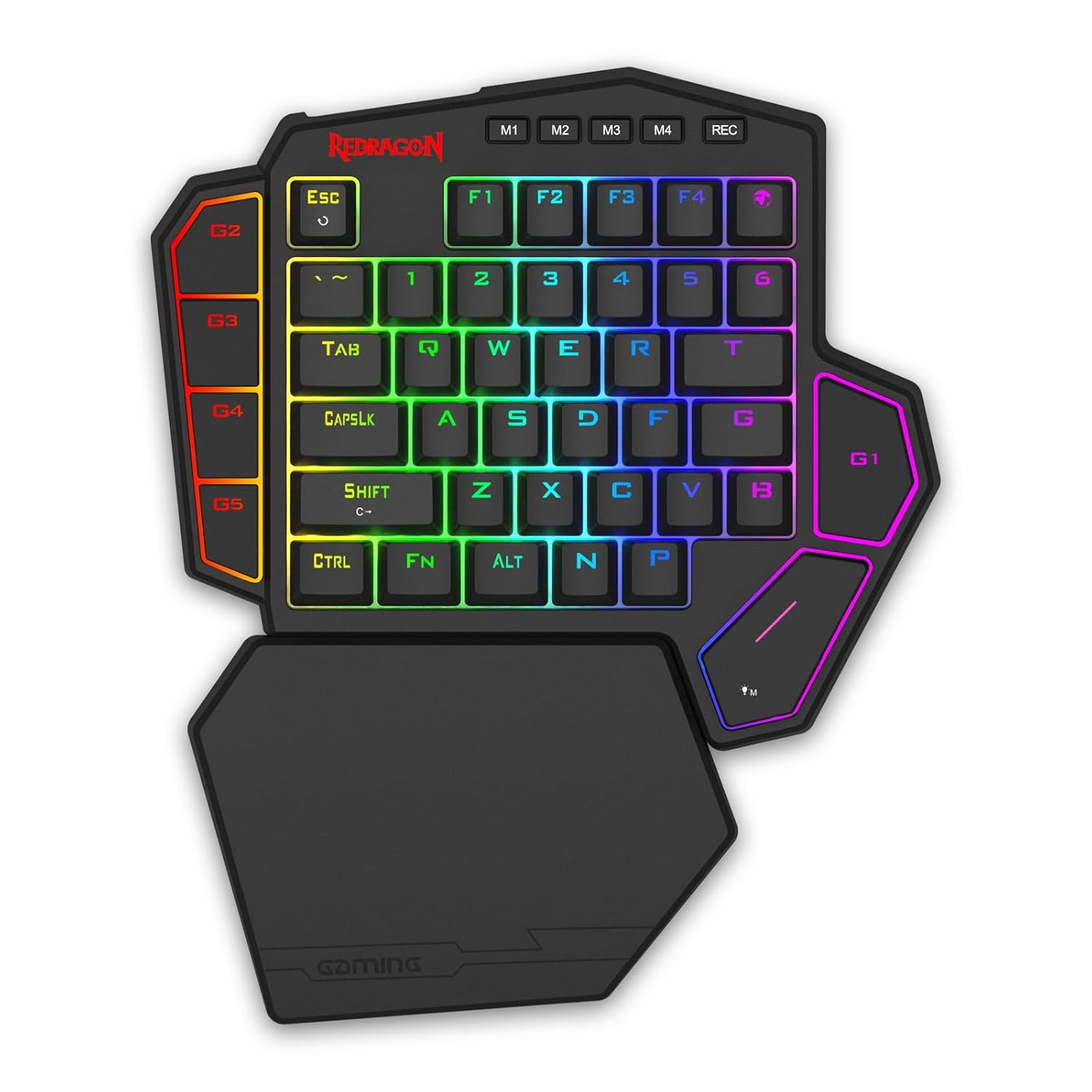 صفحه کلید بازی Redragon K585 HE Rapid Trigger، صفحه کلید مکانیکی یک دست سیمی 8K با سوئیچ مغناطیسی ابریشمی 100% POM نسل بعدی، طراحی ساختار شناور دو ماژول، تکیه گاه مچی قابل جدا شدن | عکس سریع 8K، سوئیچ 100% POM نسل جدید، ساختار شناور، بهینه شده برای بازی های رقابتی