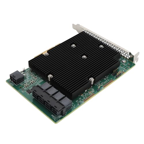 Denash HBA Card SAS Controller، 9300 16I HBA Card، 12Gbs SATA SAS 16 Ports HBA Controller Card، برای ویندوز، برای لینوکس، برای VMware، برای FreeBSD
