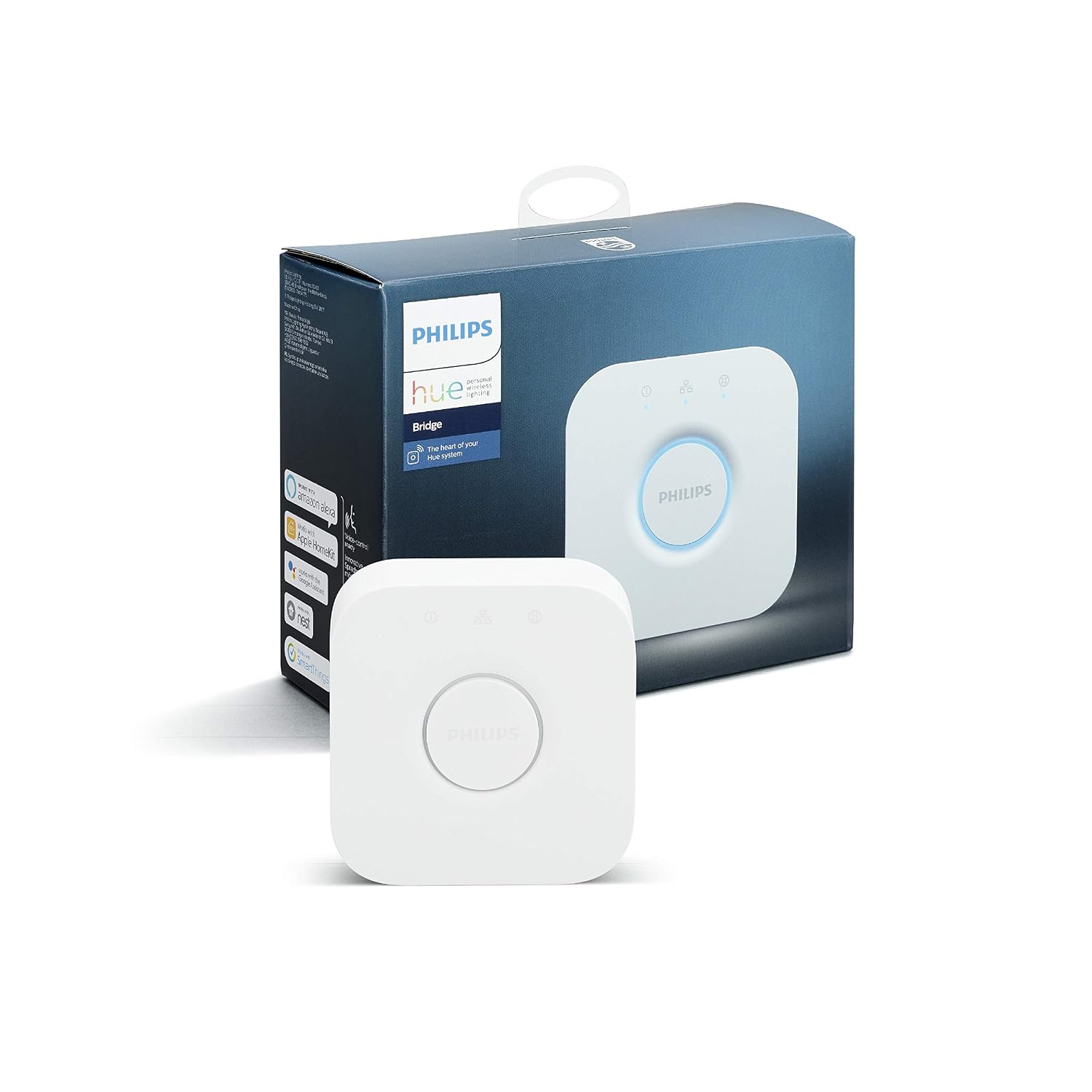 کنترلر هاب روشنایی هوشمند Philips Hue Bridge برای لامپ ها و دستگاه های هوشمند Hue – از الکسا، Google Home و Apple HomeKit یکپارچه سازی 929001180626 پشتیبانی می کند.